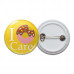 I Donut Care Pinback Button
